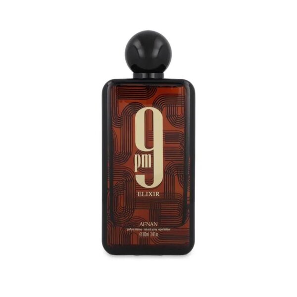 Afnan 9Pm Elixir 3.3 Edp bottle and packaging