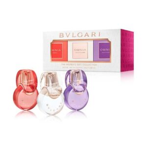Bvlgari Omnia Crystalline + Amethyste + Coral EDT Mini Set 3 x 15 ml for Women