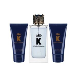 Dolce & Gabbana King 3Pcs Set 3.3 Edt + 1.7 S/G + 1.7 A/S Blam Eau De Toilette for Men - 3.3 OZ