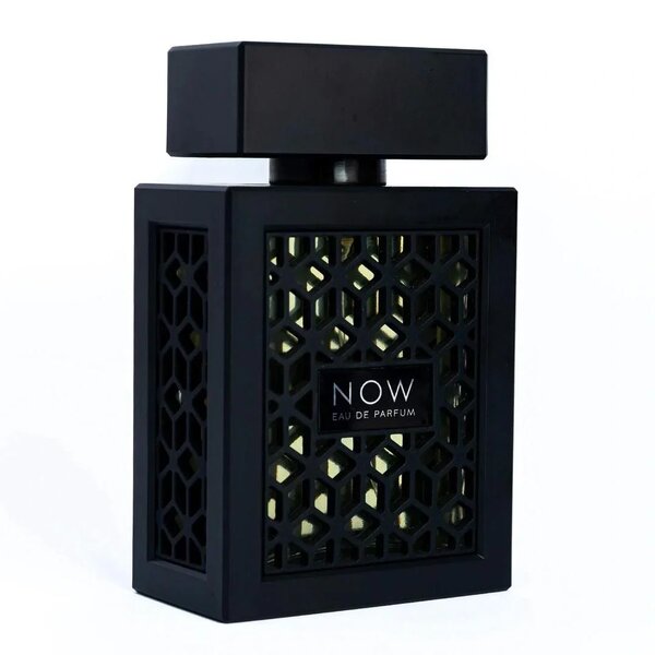 Lattafa Rave Now Black bottle and packaging