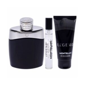 Mont Blanc Legend 3Pc Set 3.4 Oz + 3.3 S/G + 7.5 Ml Mini for Men - 3.4 OZ