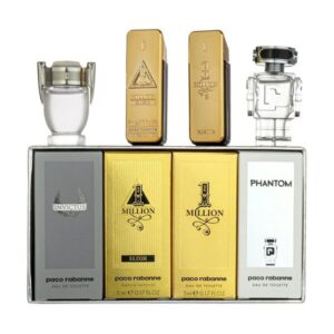 Paco Rabanne Million + Million Elixir + Invictus + Phantom 4X5Ml for Men - 5 ML