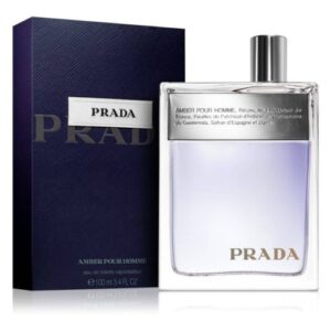 Prada Amber Pour Homme 3.3 Oz Edt Tester - Damaged Box Eau De Toilette for Men - 3.3 OZ (Tester/Unboxed)