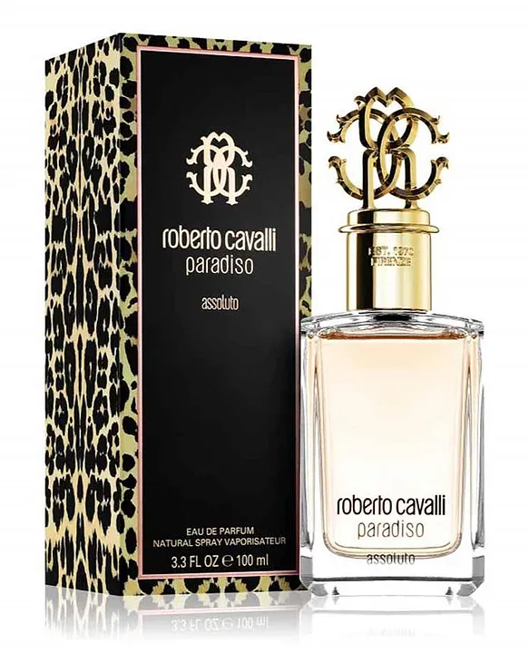 Roberto Cavalli Paradiso Assoluto bottle and packaging