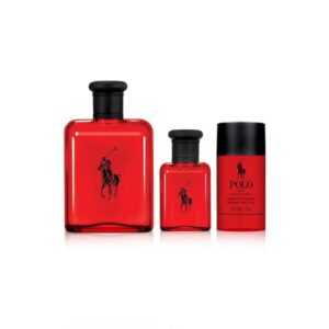 Ralph Lauren Polo Red 3Pc 4.2 Edt + 40Ml + 2.5 Deo Stick Eau De Toilette for Men - 40 ML