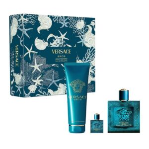 Versace Eros 3Pcs Set 3.3 Edt + 5.0 S/G + 5Ml Eau De Toilette for Men - 5 ML