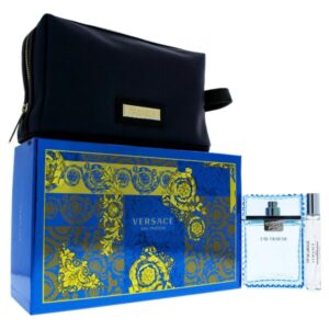 Versace Fraiche 3Pc 3.4 Edt + 10Ml + Bag Eau De Toilette for Men - 10 ML
