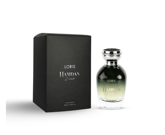 Loris Hamdan Perfume bottle and packaging